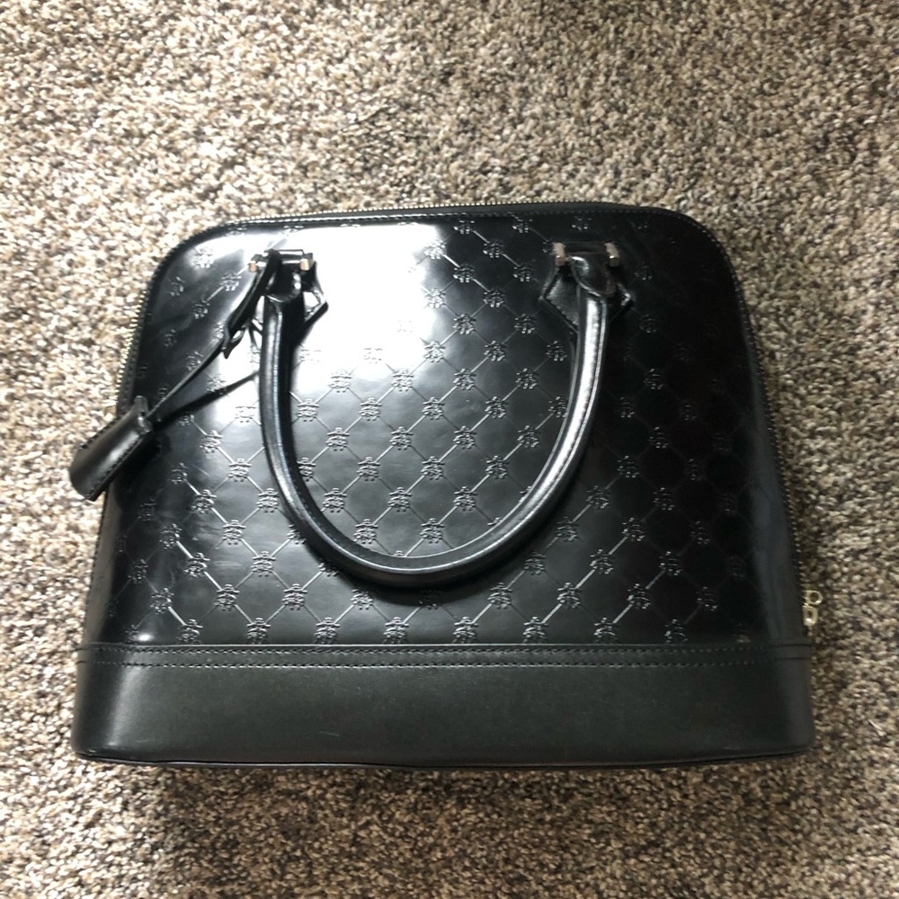Brooks Brothers Black Leather Purse Handbag